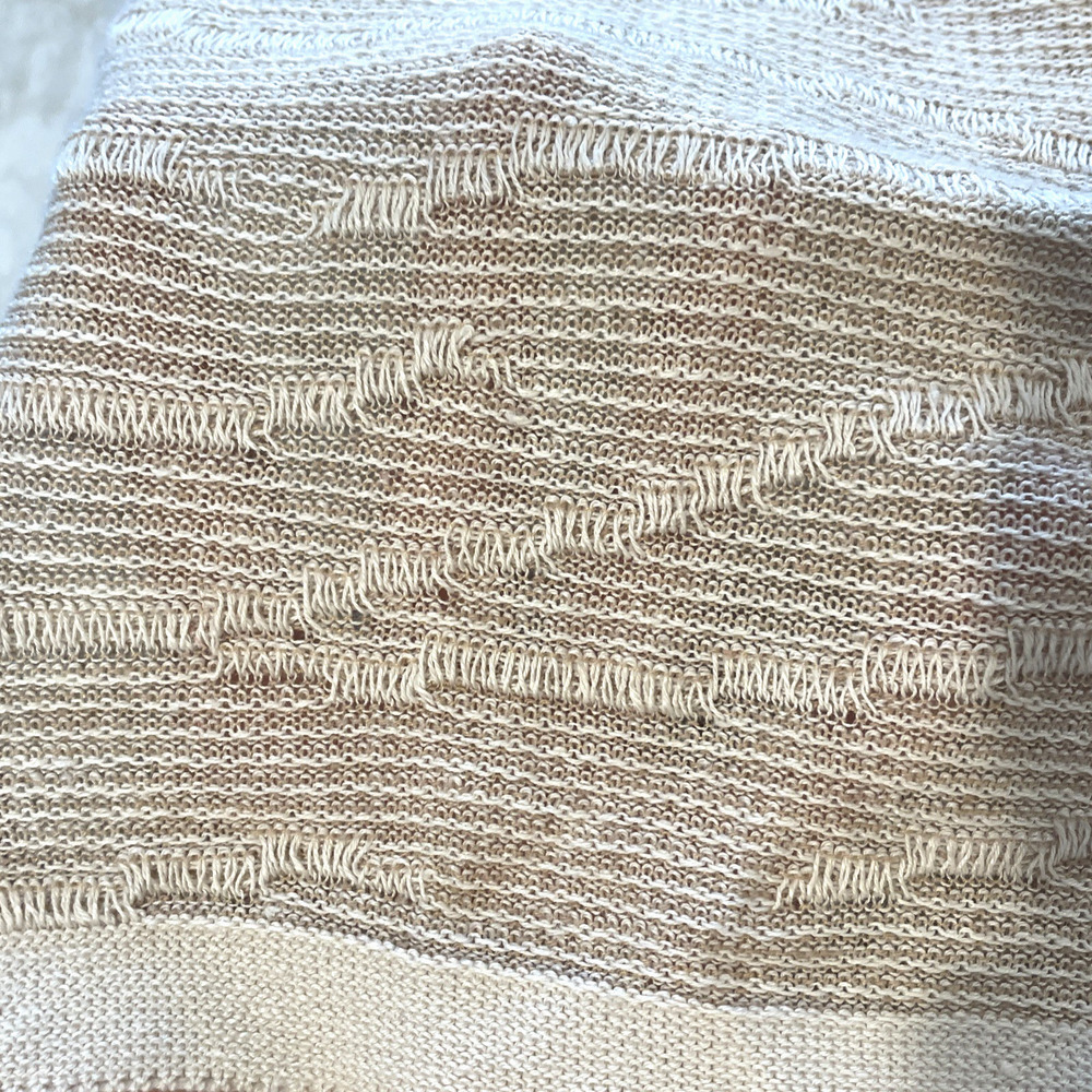 NWT Pure Jill Women's Relaxed Textured Linen Blend Sweater Sz L Natural Coastal - Picture 13 of 16